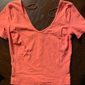 Lululemon Align Tee Shirt in Raspberry Cream Size 2